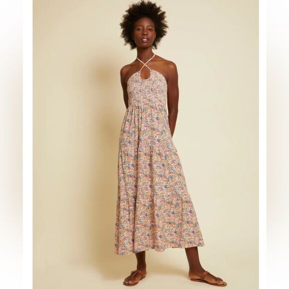 Nation LTD - Kira 70s Maxi Dress in Flower Power Women’s SIZE MED - Picture 1 of 13